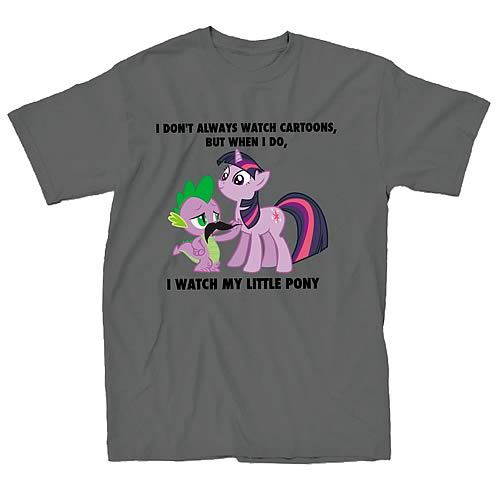 My Little Pony I Watch My Little Pony Charcoal Gray T-Shirt