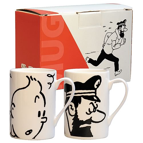 Adventures of Tintin Haddock and Tintin Mug 2-Pack