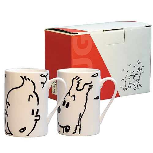 Adventures of Tintin Snowy and Tintin Mug 2-Pack
