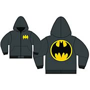 Batman Logo Black Zip-Up Hooded Sweatshirt