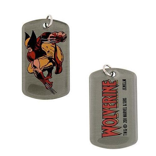Wolverine Crouch Double Sided Dog Tag Necklace