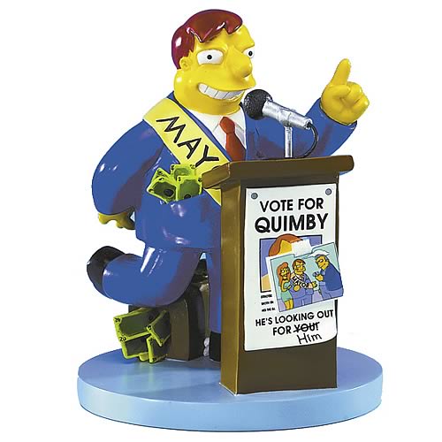 Simpsons Mayor Quimby Statue