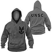 Halo UNSC Eagle Logo Charcoal Hoodie