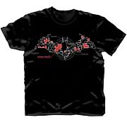Batman Arkham City Skematic Bat Logo T-Shirt