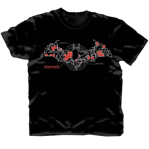 Batman Arkham City Skematic Bat Logo T-Shirt
