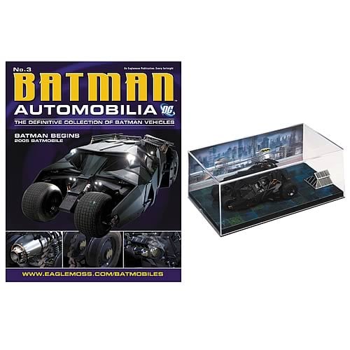 Batman Begins 2005 Batmobile Die-Cast Vehicle with Magazine