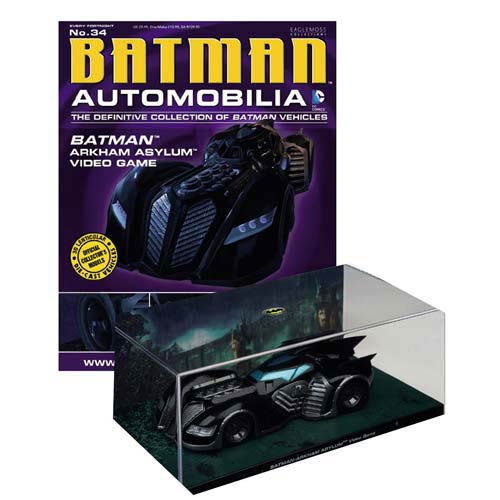 Batman Arkham Asylum Batmobile Die-Cast Vehicle with Mag.