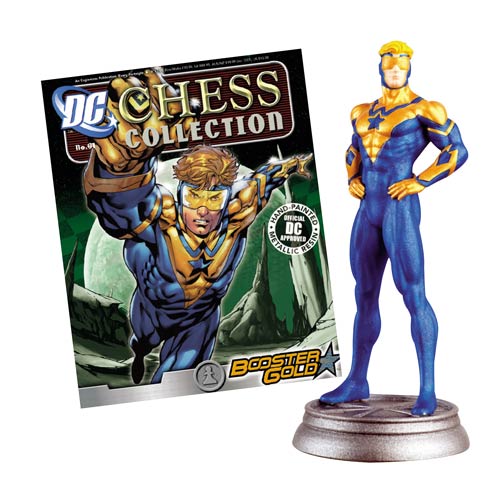 DC Superhero Booster Gold White Pawn Chess Piece w/ Magazine
