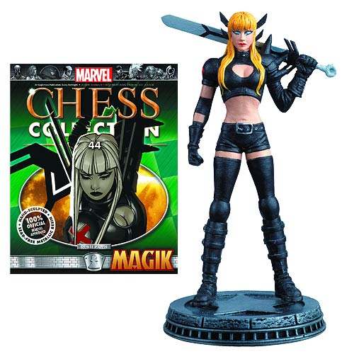 Marvel Magik White Pawn Chess Piece with Collector Magazine