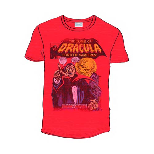 Dracula Marvel Comics The Tomb of Dracula Red T-Shirt