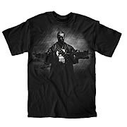 Punisher Two Guns, No Waiting Black T-Shirt