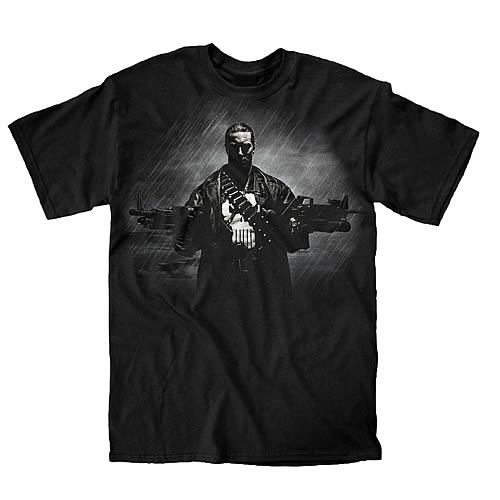 Punisher Two Guns, No Waiting Black T-Shirt