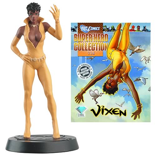 DC Superhero Vixen Collector Magazine with Figure