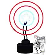 Captain America Neon Sign with Comic