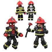 Spider-Man NYCC 2011 Firefighter Minimates Exclusive 2-Pack