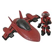 Minimates Series 1 Red Stealth Jet Vehicle