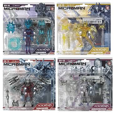 Microman Acroyear Force Action Figure Set