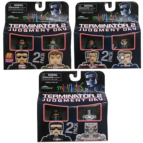 Terminator 2 Series 1 Minimate 2-Pack Case, Terminator, Mini-Figures, DIAMOND SELECT