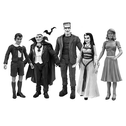 Munsters Black-and-White Figure Set