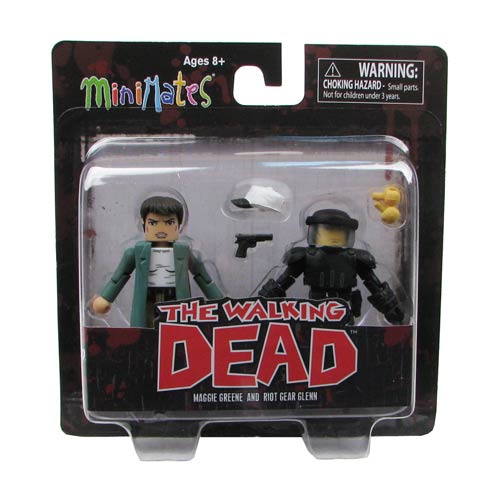 Walking Dead Minimates Ser. 5 Riot Glenn & Maggie Mini-Mates