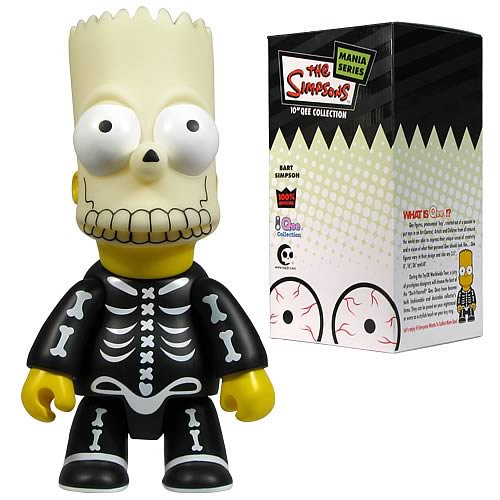 Simpsons Halloween Bart Bone Mask 2 10-Inch Qee Figure