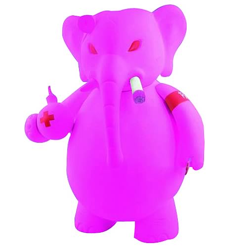 Frank Kozik Gid Pink Dr Bomb Statue