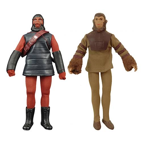 Planet of the Apes Retro Cornelius and Soldier Figure Set, Planet of the Apes, Action Figures, Diamond Select