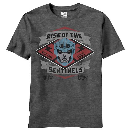 X-Men Sentinel Steal Charcoal T-Shirt