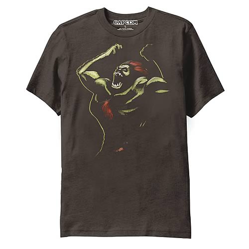 Street Fighter Blanka Brown T-Shirt