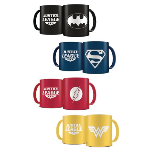 DC Heroes Laser Etched Mug Deluxe Color LE 4-Pack Set
