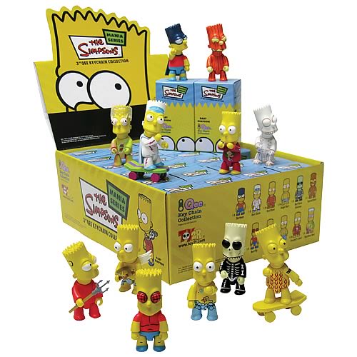 Simpsons Bart 3-Inch Qee Mania Series 1 Case