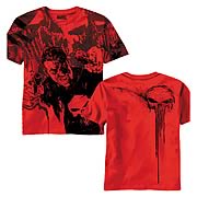 Punisher Double Fisted Red Aop T-Shirt