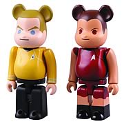 Star Trek Captain Kirk and Uhura Bearbrick 2-Pack Figures