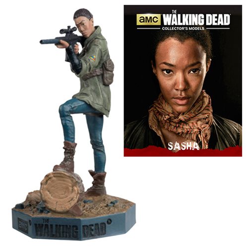 The Walking Dead Sasha Figure with Collector Magazine #10