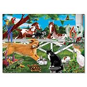 Playful Pets Cardboard Jigsaw Puzzle