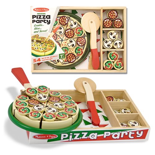 Pizza Party Wooden Pizza Set