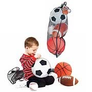 Sports Balls In A Mesh Bag Plush Toy