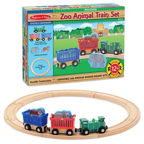 Zoo Animal Train Set