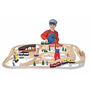 Wooden Railway Train Set Wooden Railway Train Set