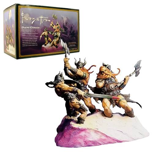 Frazetta Snow Giants Statue, Comics, Statues, Dark Horse