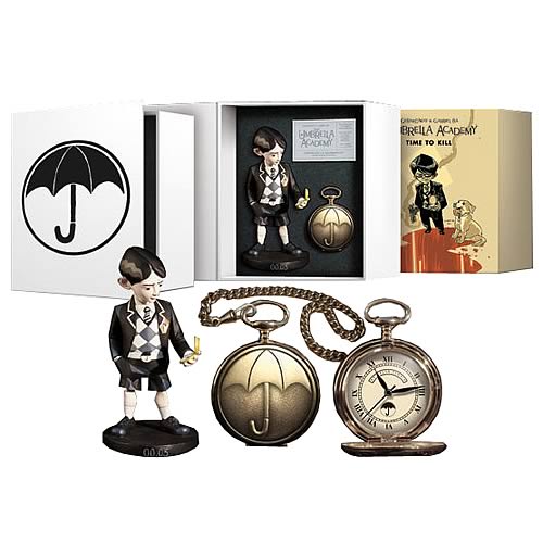 The Umbrella Academy Pocket Watch and Statue Set