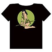 Bettie Page Green Leopard T-Shirt