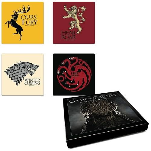Game of Thrones House Coaster Set