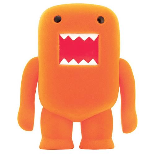 Domo Orange Soda Flocked 4-Inch Vinyl Figure
