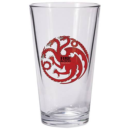 Game of Thrones Targaryen Sigil Pint Glass
