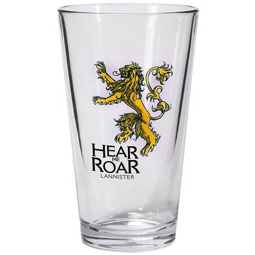 Game of Thrones Lannister Sigil Pint Glass