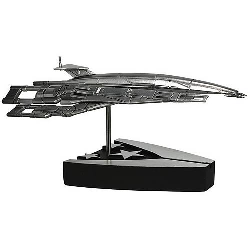 Mass Effect Alliance Normandy SR-1 Silver Metal Ship Statue
