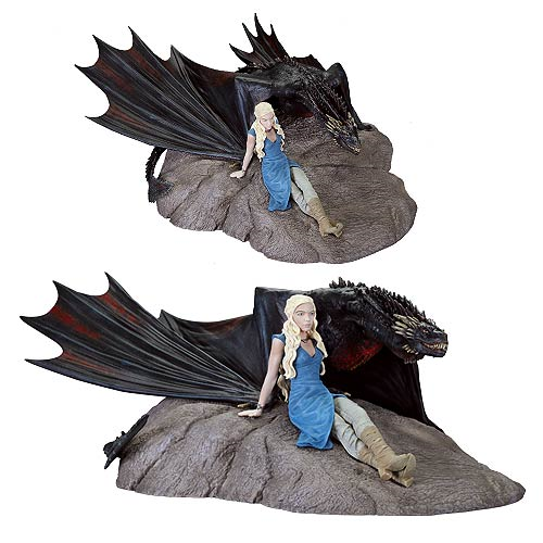 Game of Thrones Daenerys and Drogon Mini Statue