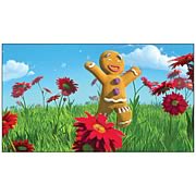 Shrek 3 Gingy Flowers Canvas Giclee Print