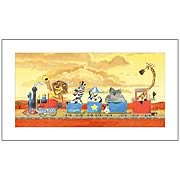 Madagascar Kids Train Paper Giclee Print